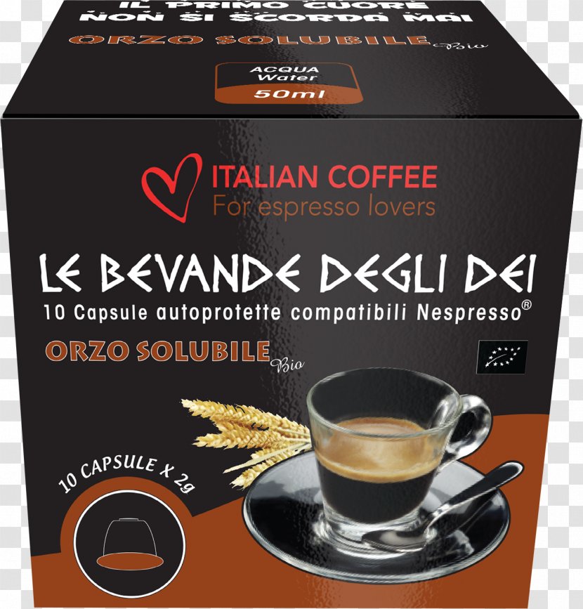 Espresso Coffee Caffè D'orzo Dolce Gusto Ristretto - Instant Transparent PNG