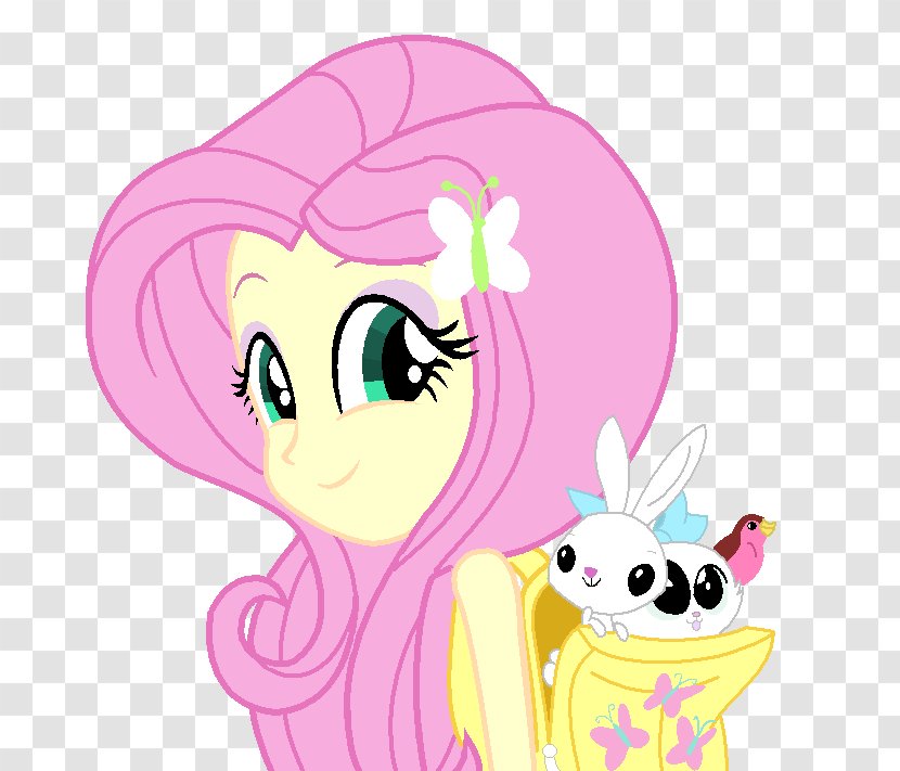 Fluttershy Pinkie Pie Horse Pony Rarity - Heart Transparent PNG