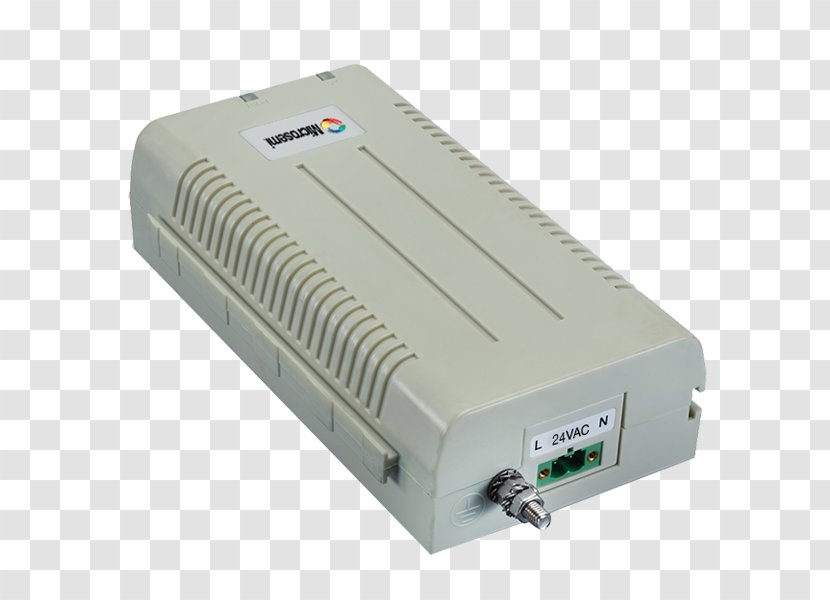 Power Over Ethernet Microsemi PowerDsine Converters Outdoor 1-Port 60W - Modulator - Computer Hardware Transparent PNG