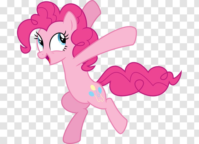 Pinkie Pie Rarity Twilight Sparkle Applejack Horse - Heart Transparent PNG