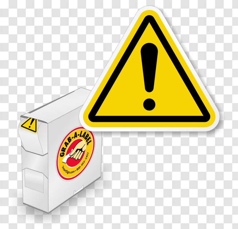 Hazard Symbol Safety Warning Sign Wet Floor - Yellow - Labeling Transparent PNG