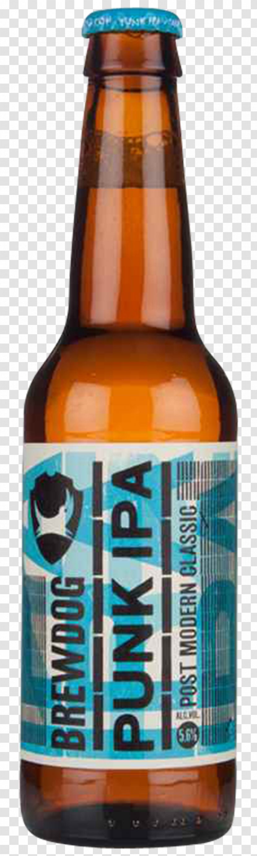 BrewDog India Pale Ale Beer Punk IPA - Glass Bottle Transparent PNG