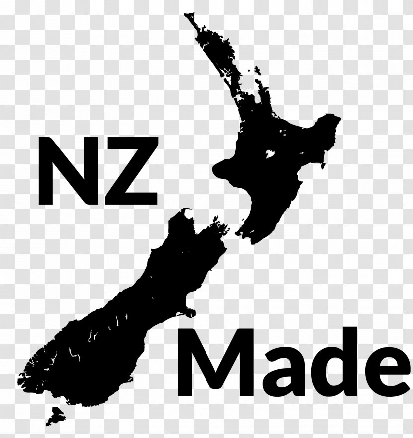 New Zealand Blank Map Vector Transparent PNG