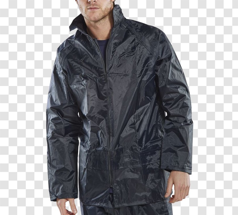 Jacket Navy Blue Clothing Coat - Overcoat - Rain Outline Transparent PNG