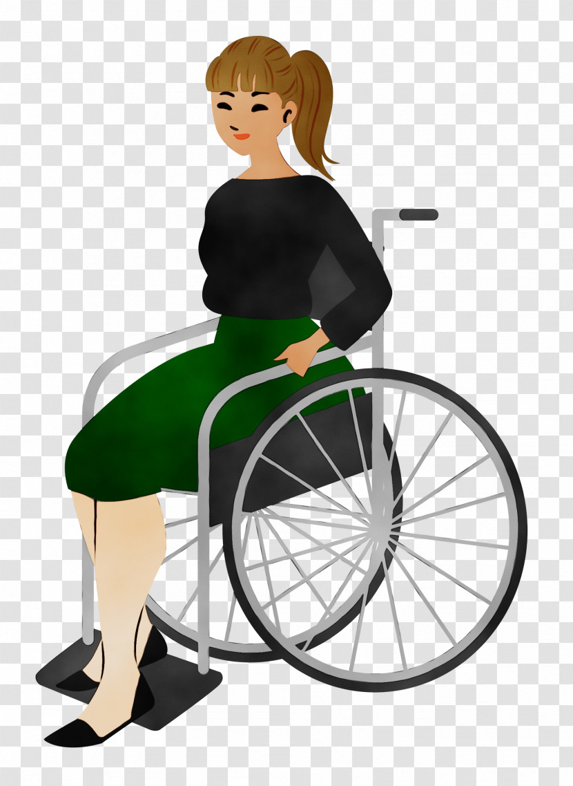Chair Wheelchair Human Sitting Cartoon Transparent PNG