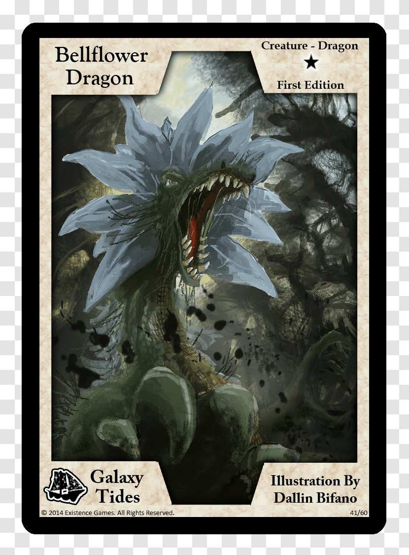 Playing Card Collectable Trading Cards Booster Pack Tide Dragon - Organism - Bellflower Transparent PNG