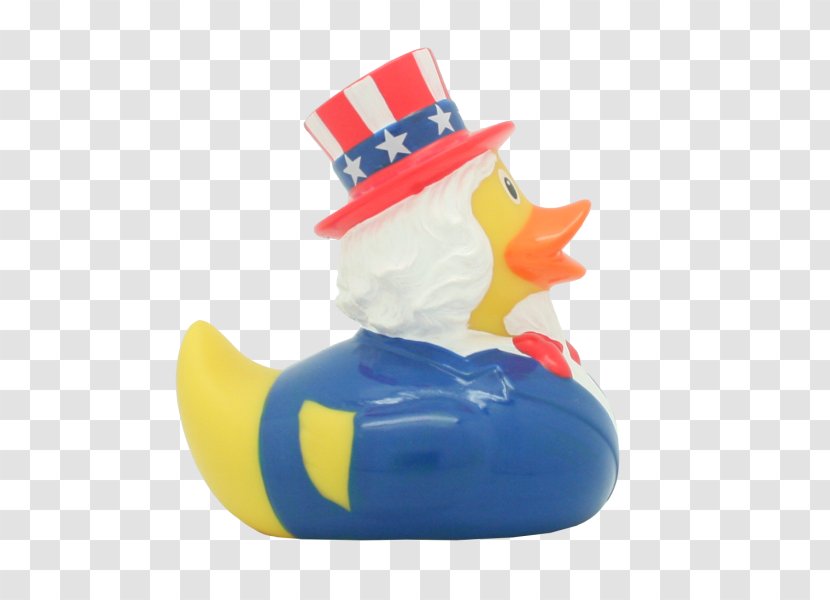 Rubber Duck Uncle Sam Inflatable United States Of America - Bird Transparent PNG