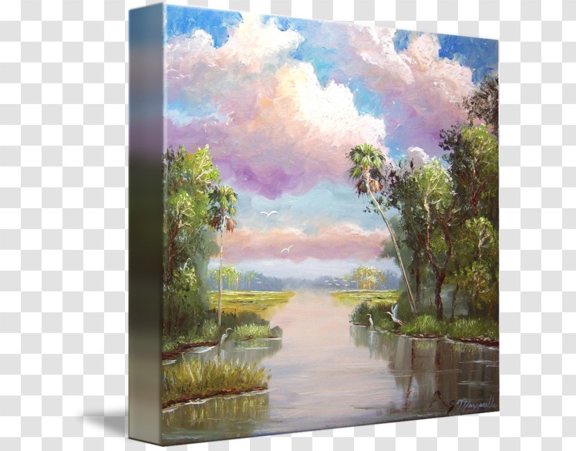 Watercolor Painting Everglades Oil - Artwork Transparent PNG