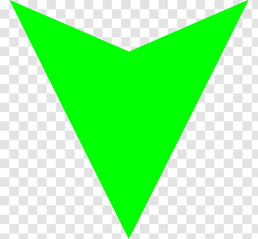 Area Triangle Green Pattern - Down Arrow Images Transparent PNG