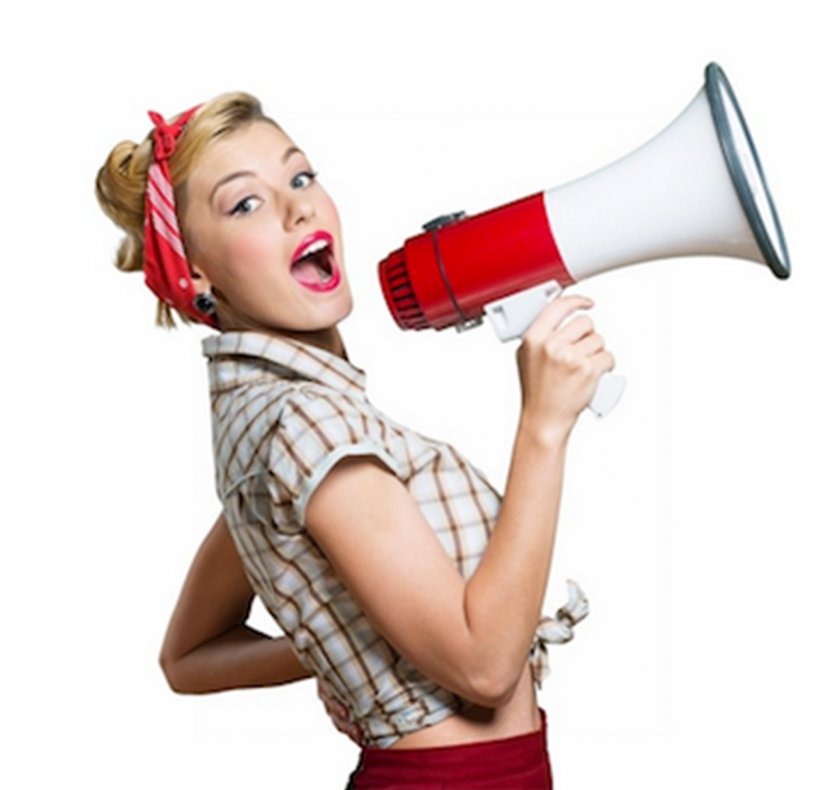 Woman Screaming Stock Photography Megaphone Royalty-free - Tree Transparent PNG