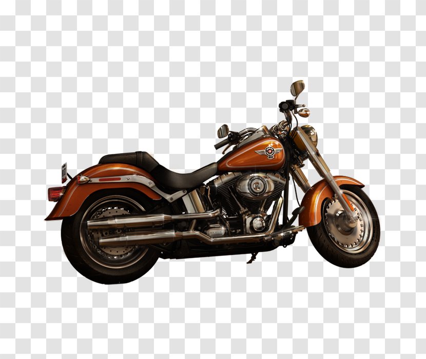 Car Harley-Davidson FLSTF Fat Boy Motorcycle Softail - Harleydavidson - Harley Davidson Logos Free Transparent PNG