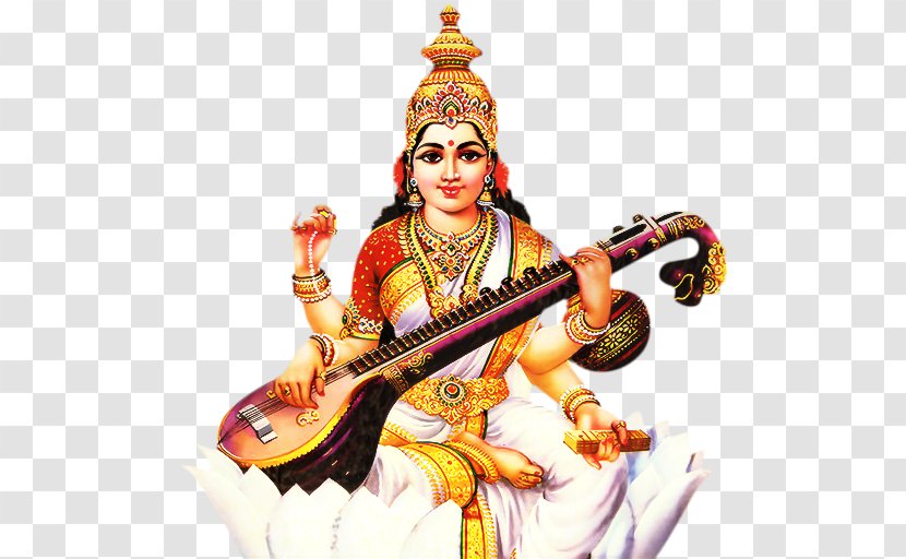 Durga Mata - Veena - Temple Hindu Transparent PNG