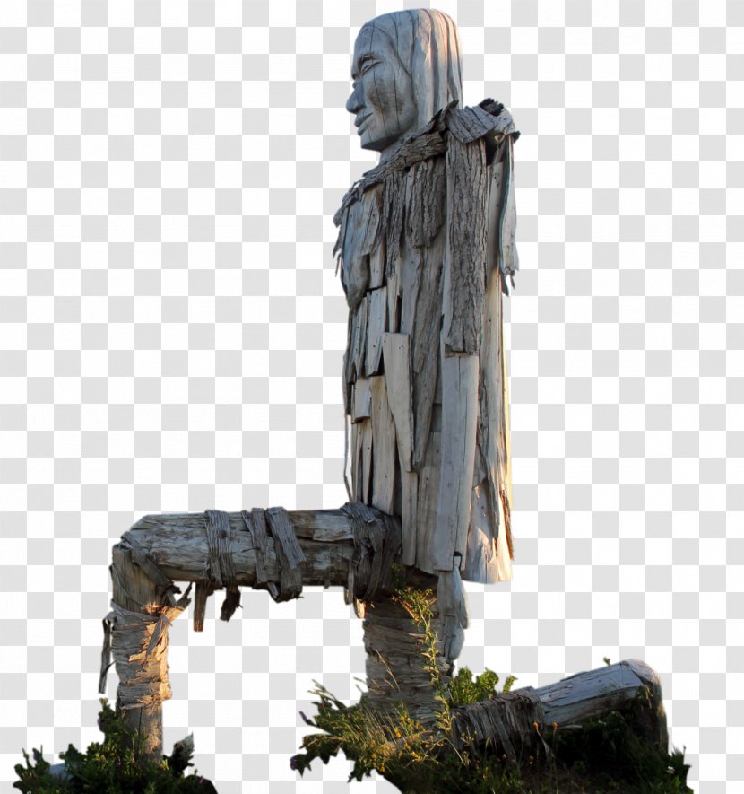 Statue Sculpture DeviantArt Figurine - Plant - Driftwood Transparent PNG