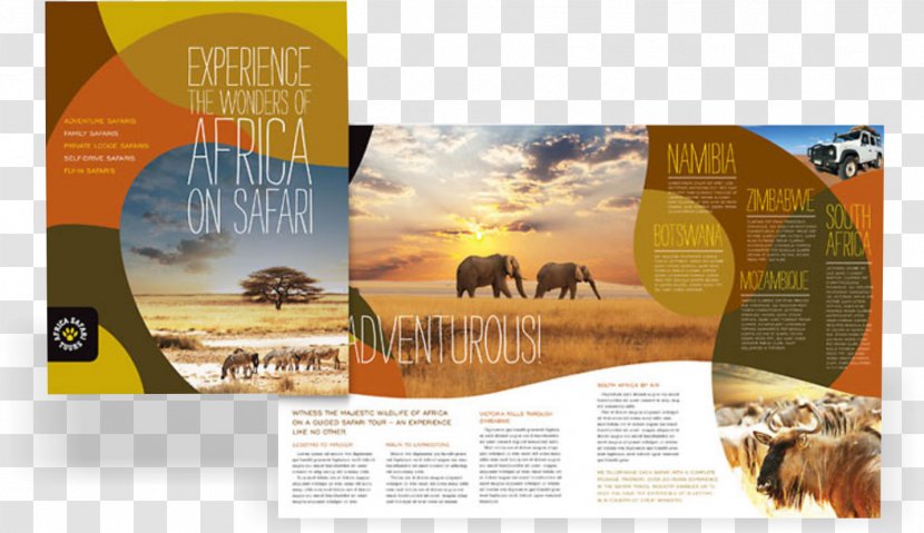 Brochure Template Travel Tourism Vacation - Adobe Indesign - Design Transparent PNG