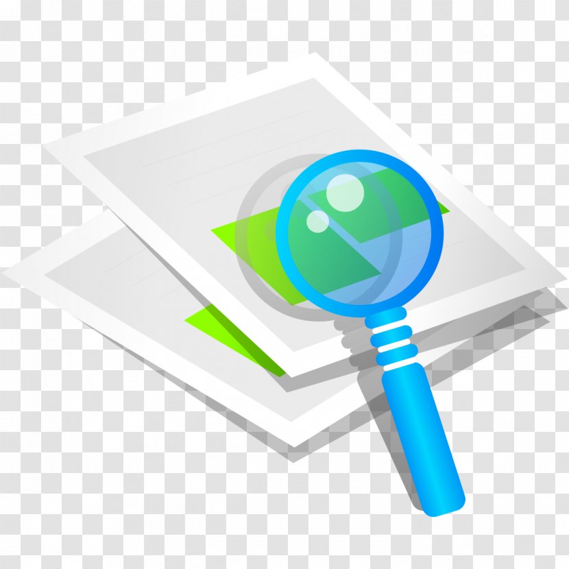 Paper Magnifying Glass A4 - Standard Size - With A Transparent PNG