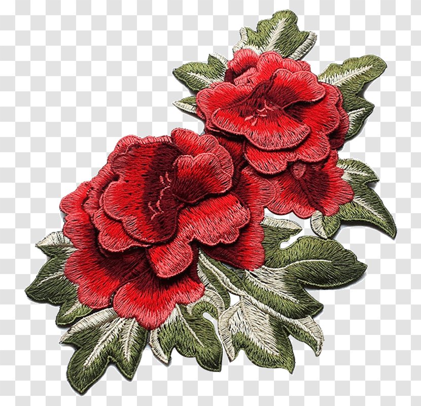 Garden Roses Clothing Embroidered Patch Embroidery Flower - Fashion Transparent PNG