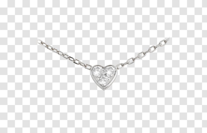 Necklace Charms & Pendants Jewellery Solitaire Diamond - Platinum - Cartier Bracelet Transparent PNG