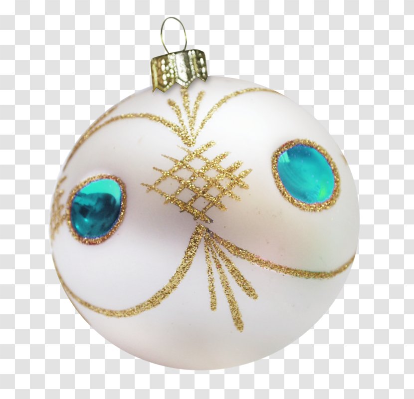 Christmas Ornament - Decoration - Pearl Pendant With Diamond Transparent PNG