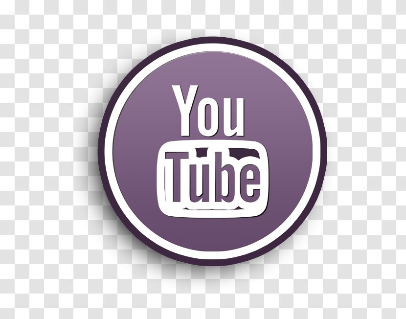Youtube Logotype Icon Social Icons Rounded - Purple - Magenta Transparent PNG