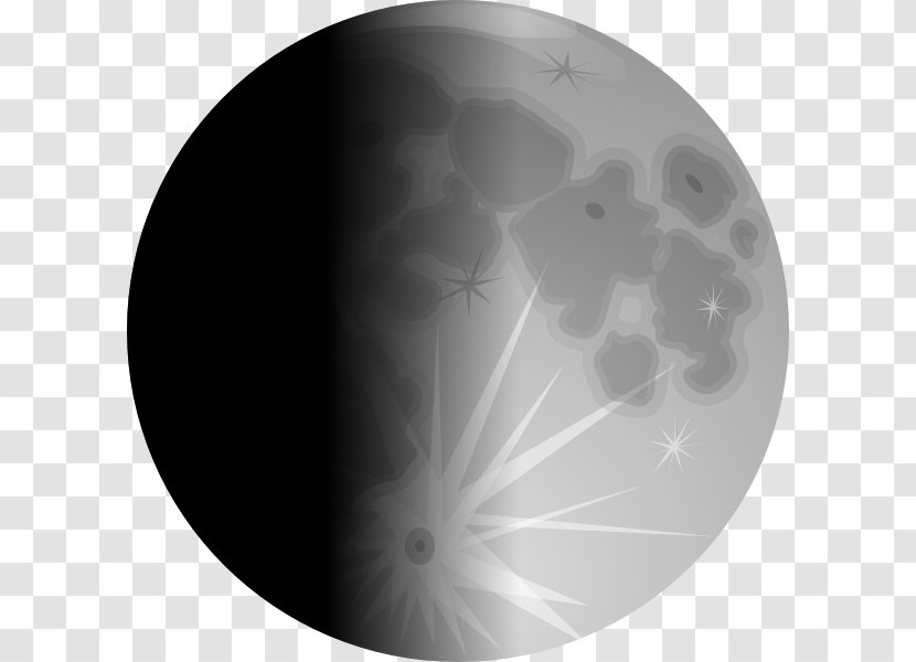 Lunar Phase Moon Laatste Kwartier Clip Art - Crescent Transparent PNG