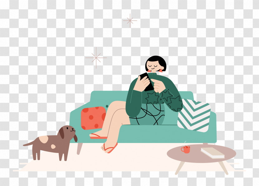 Alone Time At Home Transparent PNG