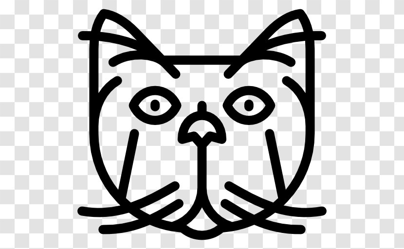 Persian Cat Snowshoe Egyptian Mau Sokoke Clip Art - Black Transparent PNG