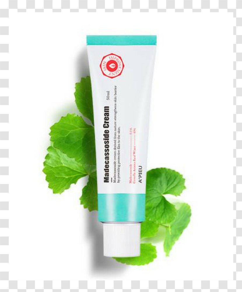 Cosmetics Lotion Centella Asiatica Madecassoside Sunscreen - Skin - Cream Transparent PNG