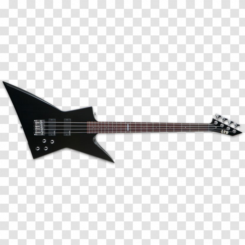 ESP LTD EX-50 EX EC-1000 Gibson Explorer Bass Guitar - Silhouette Transparent PNG