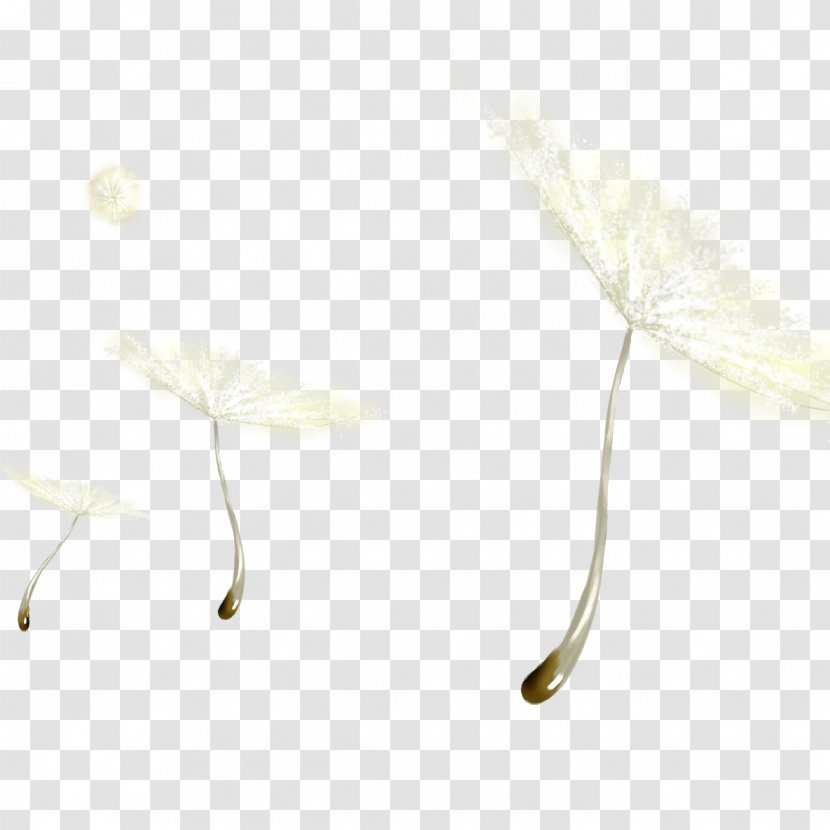 Black And White Dandelion - Yellow Transparent PNG
