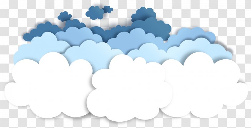 Papercutting Cloud - Sky - Vector Paper Cutting Effect Clouds Decorative Pattern Transparent PNG