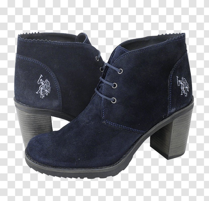 Suede Cobalt Blue Boot Shoe Walking - Footwear Transparent PNG