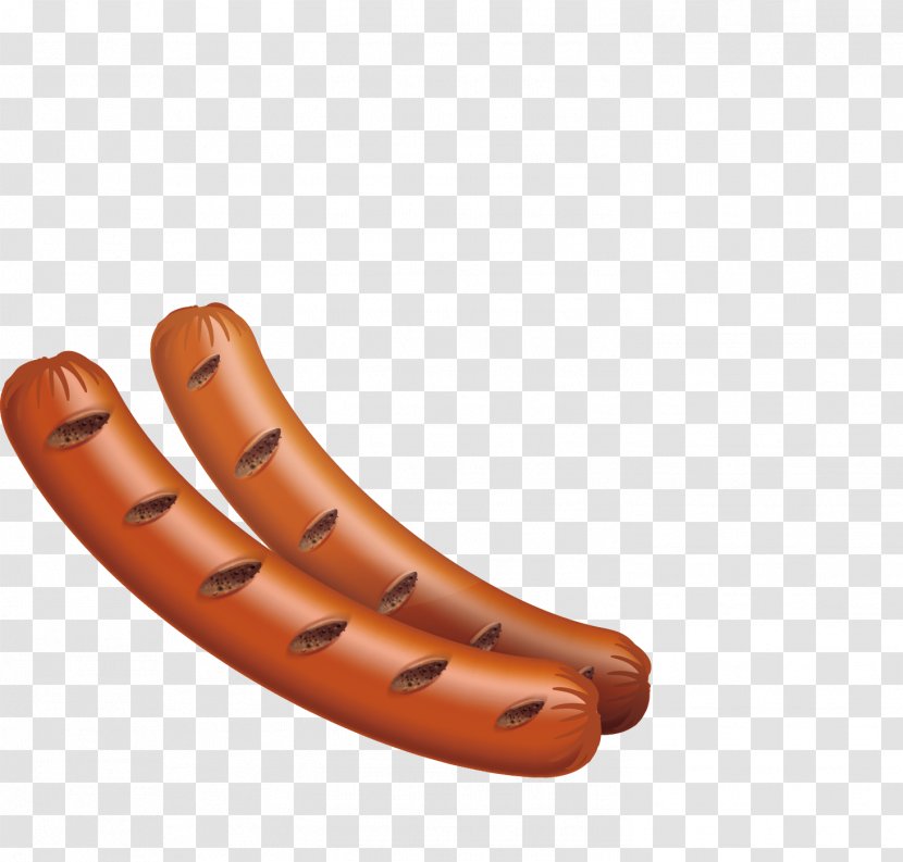 Sausage Hot Dog Churrasco Barbecue Frankfurter Wxfcrstchen - Vector Transparent PNG