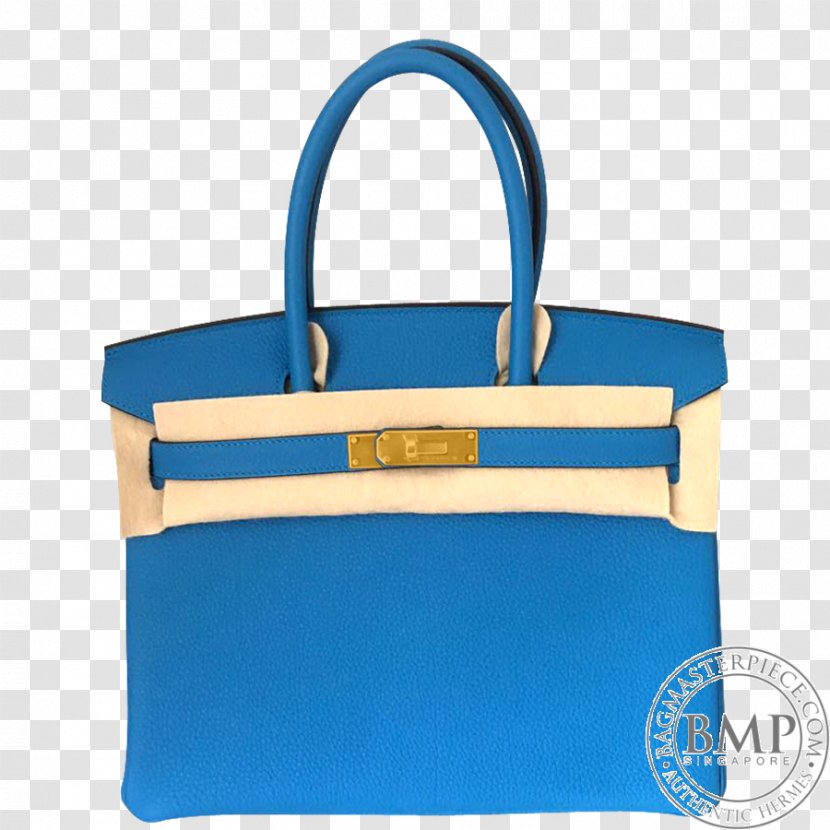 Tote Bag Birkin Handbag Hermès - Cobalt Blue Transparent PNG