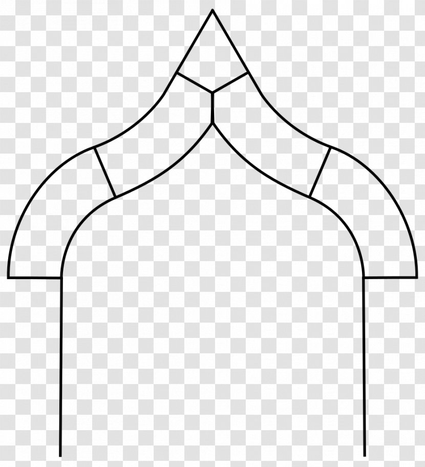 Ogee Gothic Architecture Curve - White - Arches Vector Transparent PNG