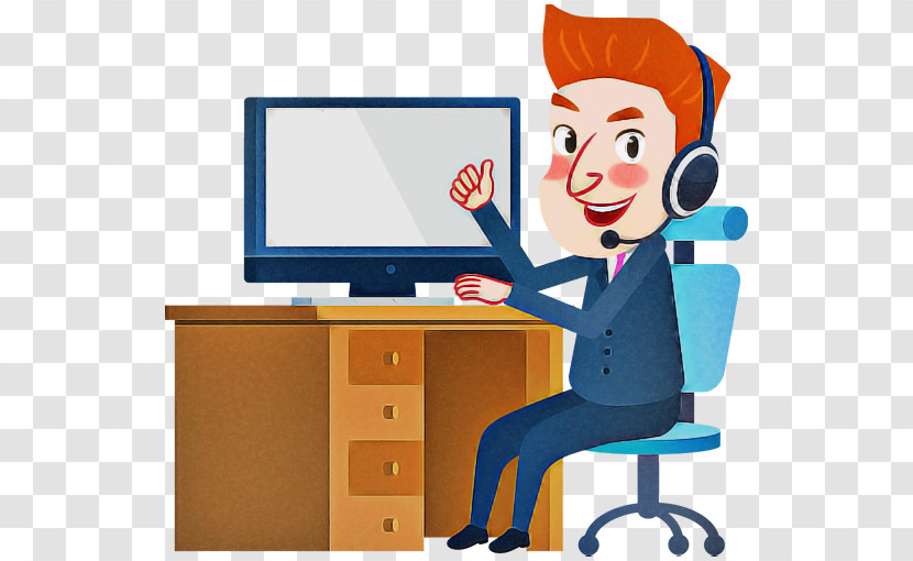 Cartoon Job Employment Teacher Furniture Transparent PNG