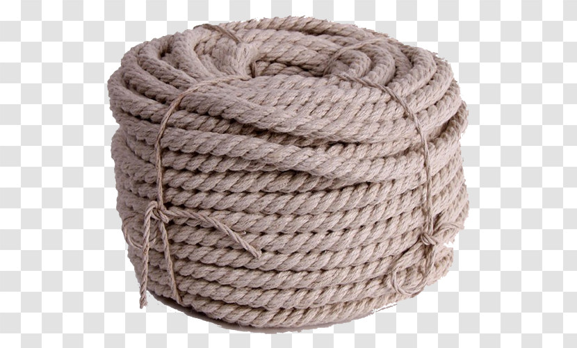 Rope Wool Beige Thread Basket Transparent PNG