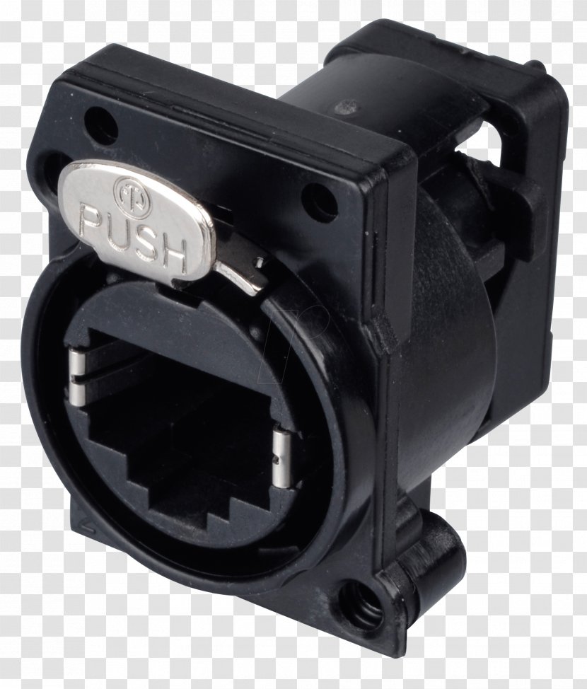 8P8C Angle Registered Jack V-block Technology - Bertikal Transparent PNG