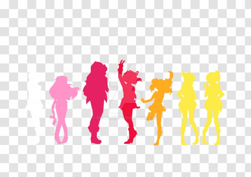 Japanese Idol Silhouette The Idolmaster Logo Drawing - Flower Transparent PNG