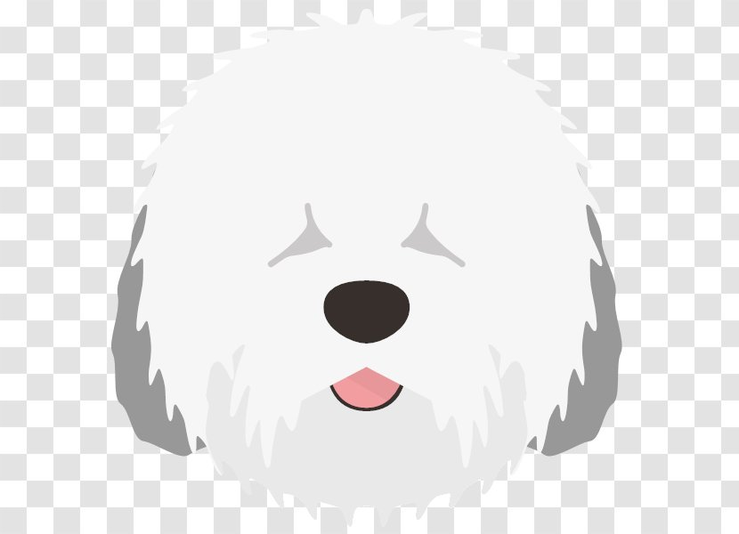 Whiskers Your Old English Sheepdog Bear Cat - Cartoon - Logo Transparent PNG