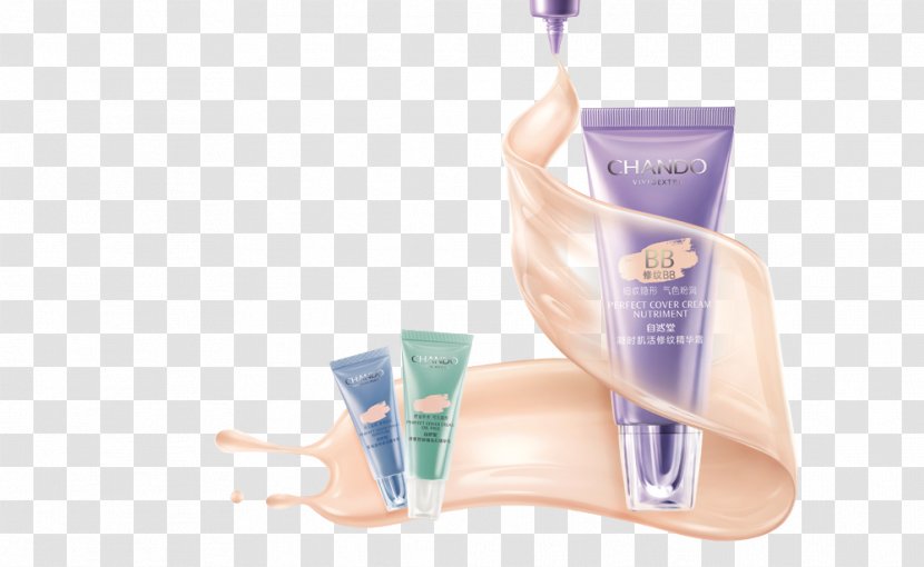 Sunscreen Cosmetics BB Cream - Purple - Makeup Transparent PNG