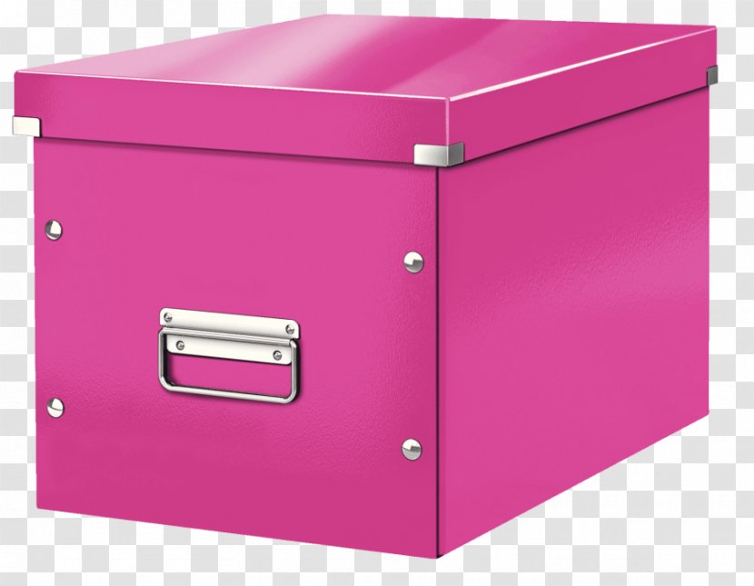 Esselte Leitz GmbH & Co KG Box Cardboard Office - Pink Transparent PNG