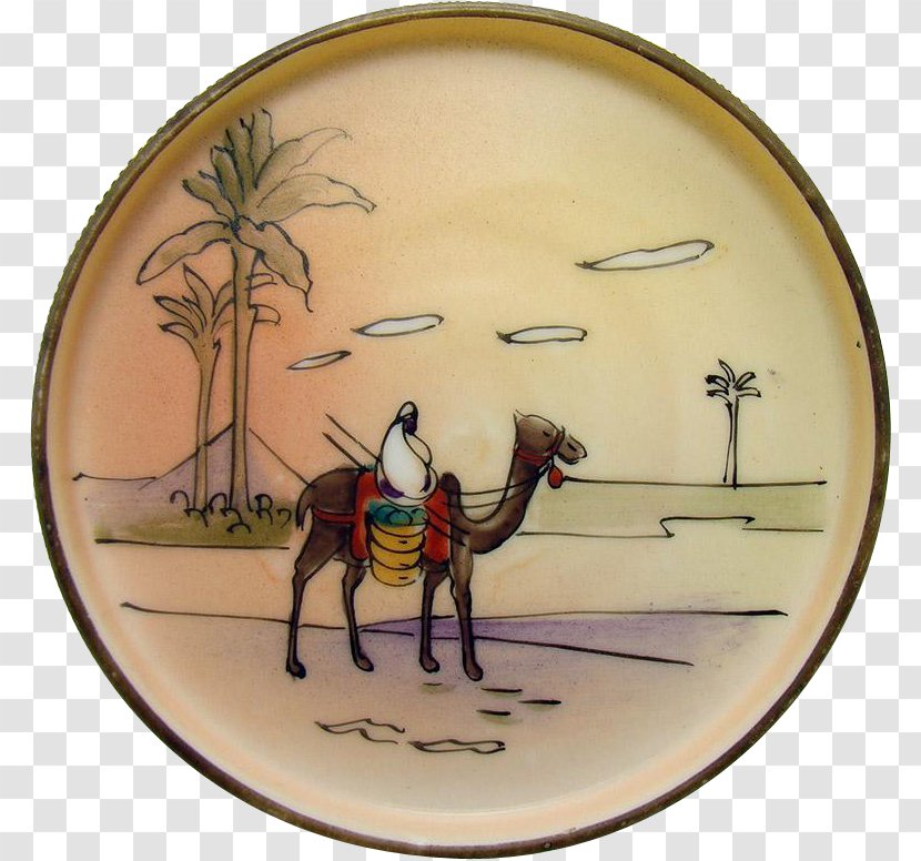 Camel Animal Mammal Tableware - Hand Painted Transparent PNG