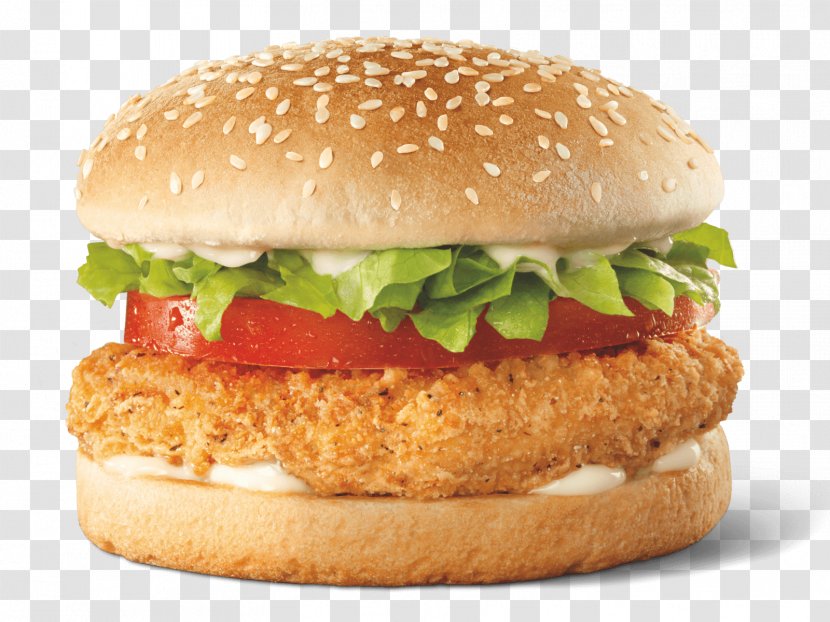 Whopper TenderCrisp Hamburger Salmon Burger Cheeseburger - Food - Chicken Transparent PNG