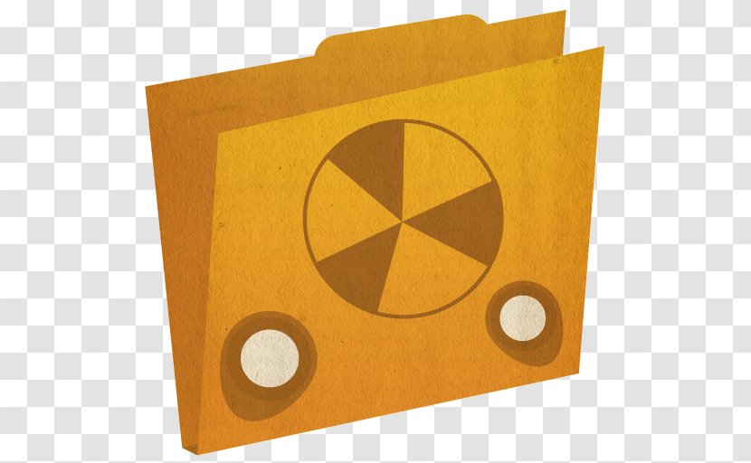 Square Angle Symbol Yellow - Folder Transparent PNG