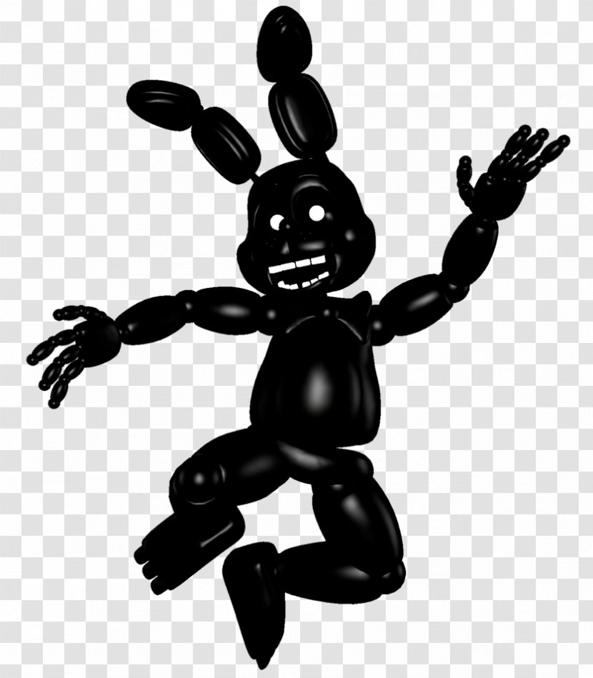 Five Nights At Freddy's 3 Rabbit Animatronics Source Filmmaker - Black - I Love You Dad Transparent PNG