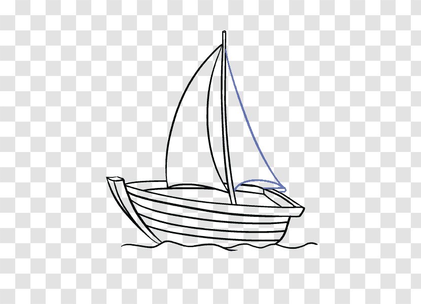 Drawing Sailboat Sketch - Pencil - Boat Transparent PNG