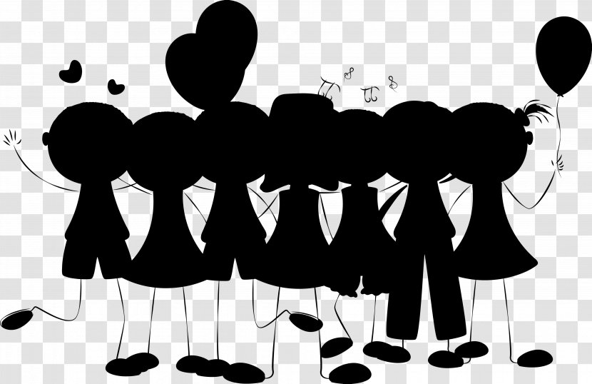 Public Relations Human Behavior Desktop Wallpaper Clip Art - Silhouette - Crowd Transparent PNG