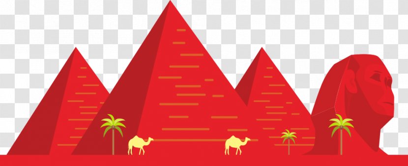Ancient Egypt Red Pyramid - Tree Transparent PNG