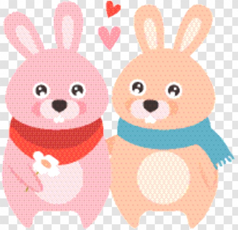 Easter Bunny Background - Gesture - Sticker Transparent PNG