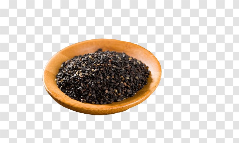 Five Grains Seed Annatto - Wooden Plate Black Sesame Seeds Transparent PNG